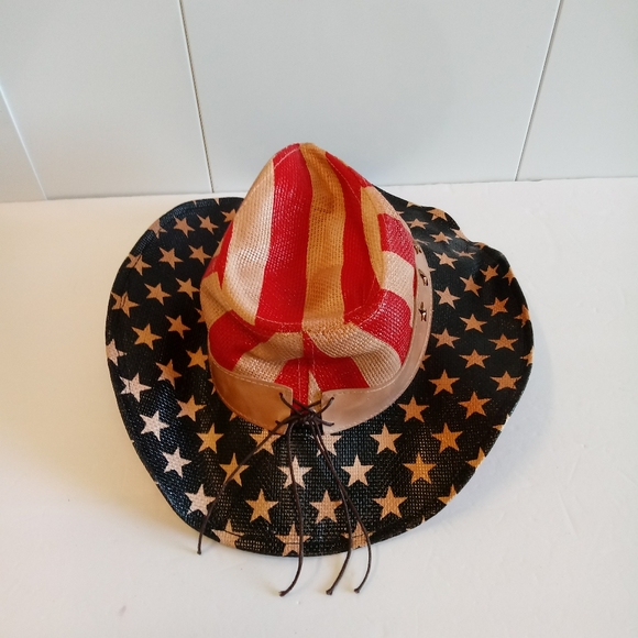 Goldcoast Sunwear Stars & Stripes Cowgirl Hat - Picture 4 of 8